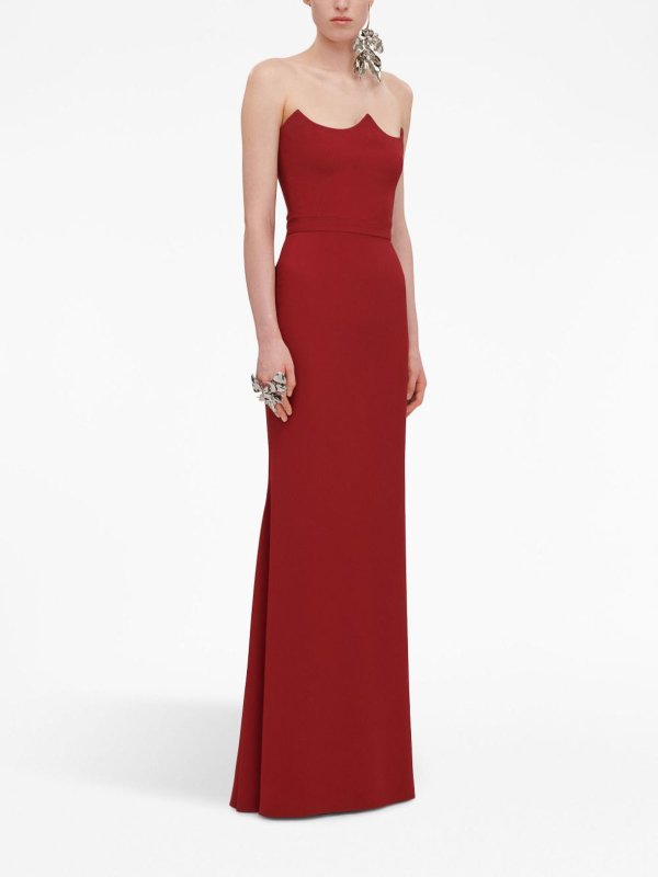 The Best Shops ALEXANDER MCQUEEN: Maxi robe - Maxi Robe - Rouge