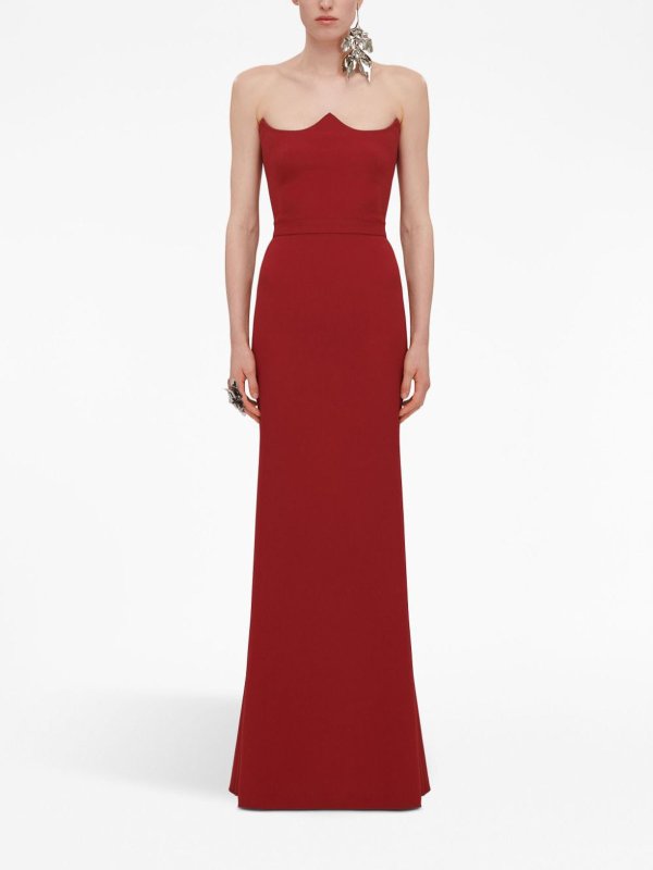 Maxi Robe - Rouge shop online: ALEXANDER MCQUEEN