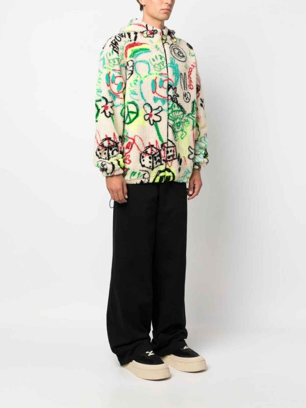 BARROW buy online Printed faux fur down jacket