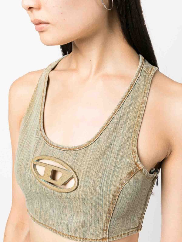 DIESEL: Tops y camisetas sin mangas online - Top - Beis