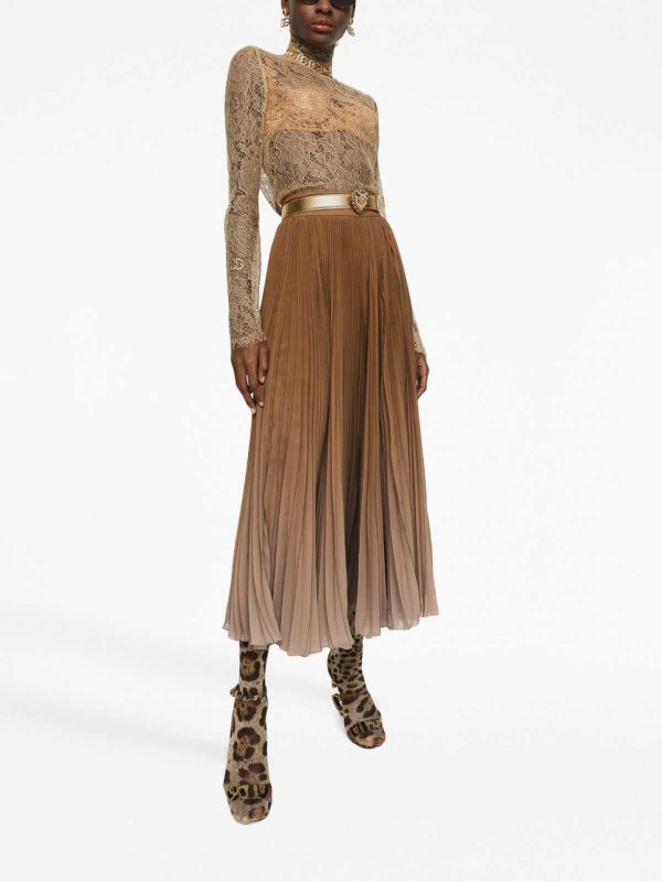 ブラウス - ベージュ shop online: DOLCE & GABBANA