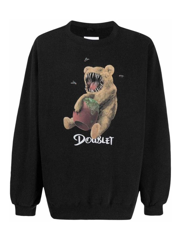 DOUBLET: Sweatshirts & Sweaters - Printed cotton sweatshirt