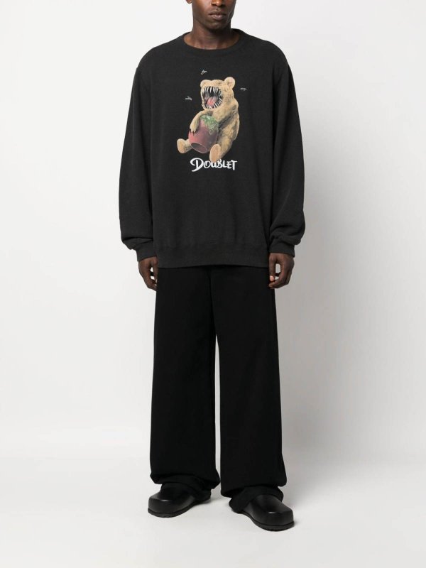 The Best Shops DOUBLET: Sweatshirts & Sweaters - Printed cotton sweatshirt