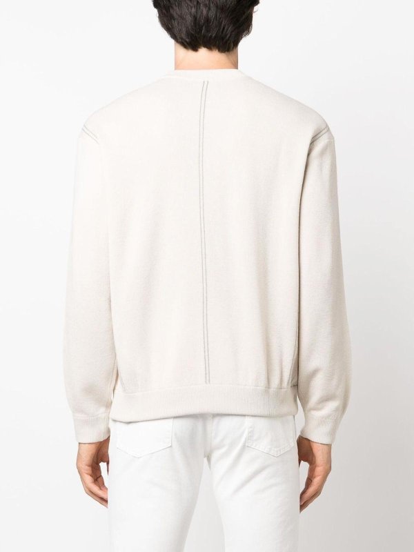 EMPORIO ARMANI: クルーネック online - クルーネック - ベージュ