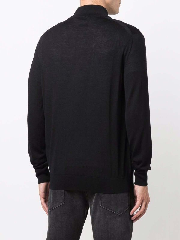 Wool zipped cardigan shop online: EMPORIO ARMANI