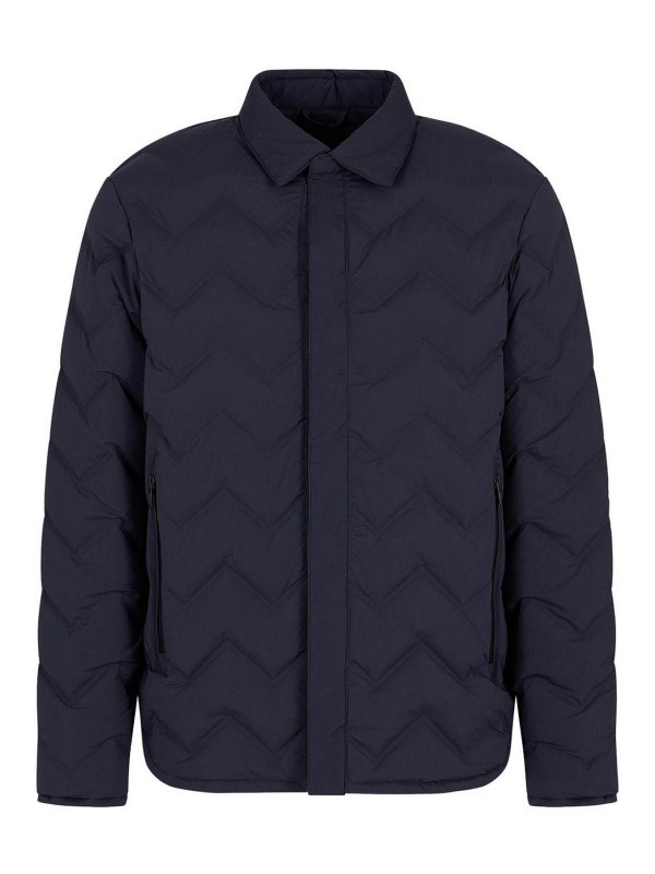 EMPORIO ARMANI: カジュアルジャケット - カジュアルジャケット - ブルー