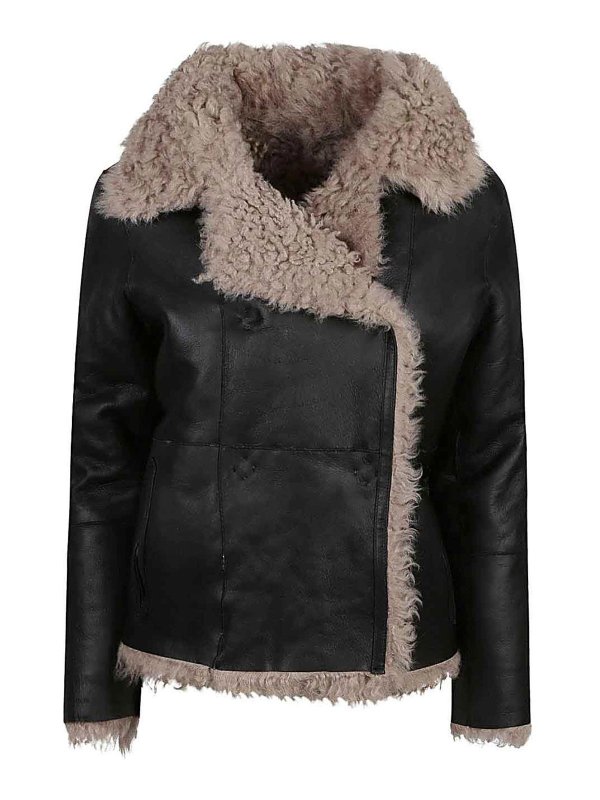 ENES: casual jackets - Iza leather jacket