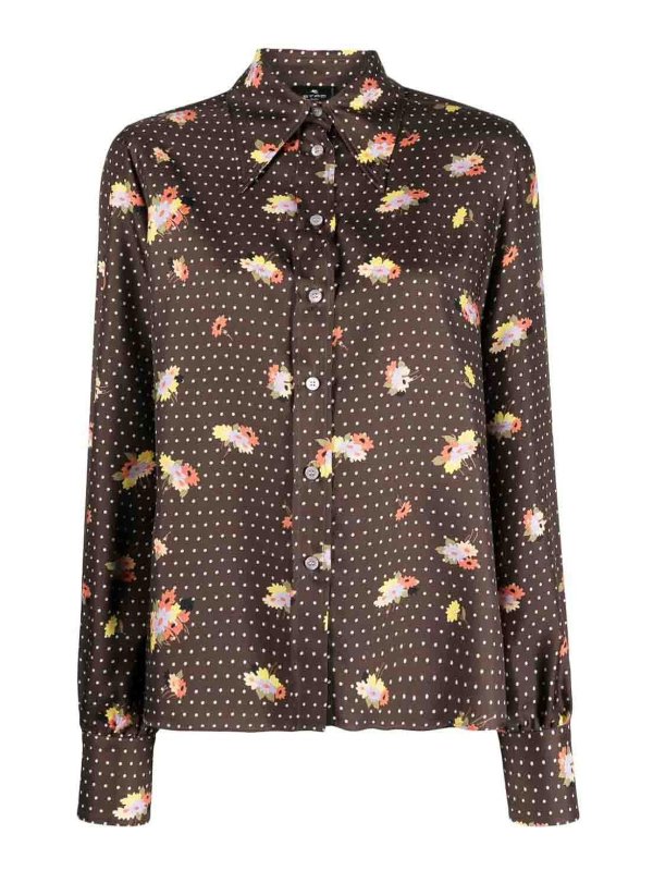 ETRO: shirts - Printed silk shirt