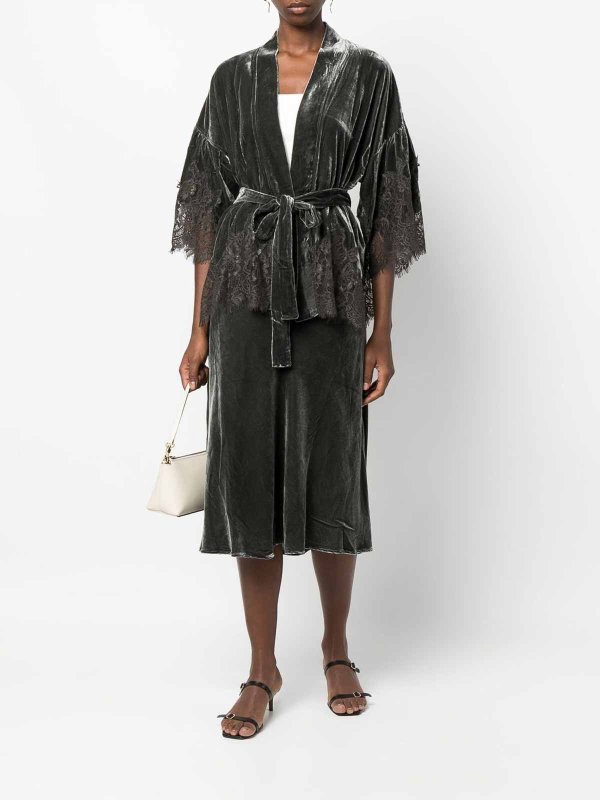 GOLD HAWK: ニーレングススカート＆ミディ丈 online - 膝丈/ミディスカート - グレー