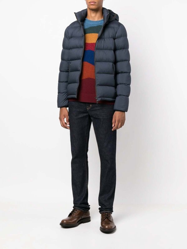 HERNO: casual jackets online - Hooded short down jacket