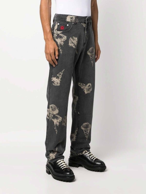 ブーツカットジーンズ - グレー shop online: ICECREAM