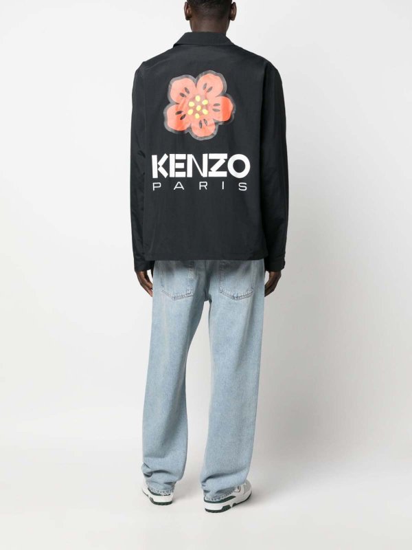 KENZO: casual jackets online - Boke flower nylon jacket