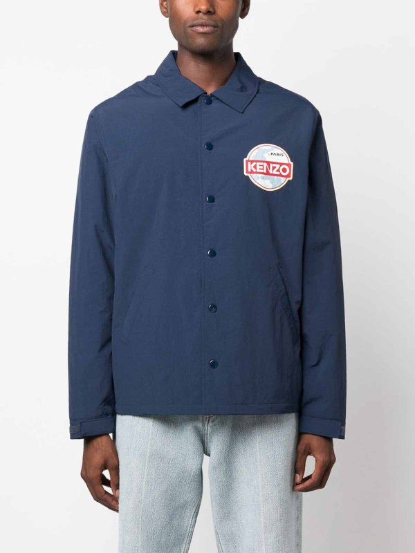KENZO: casual jackets online - Kenzo globe nylon jacket