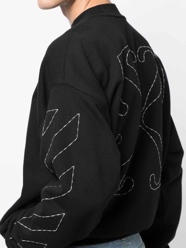 OFF-WHITE: スウェット＆セーター online - スウェットシャツ/セーター - 黒