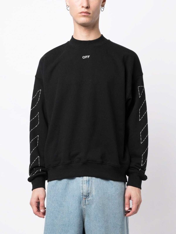 スウェットシャツ/セーター - 黒 shop online: OFF-WHITE