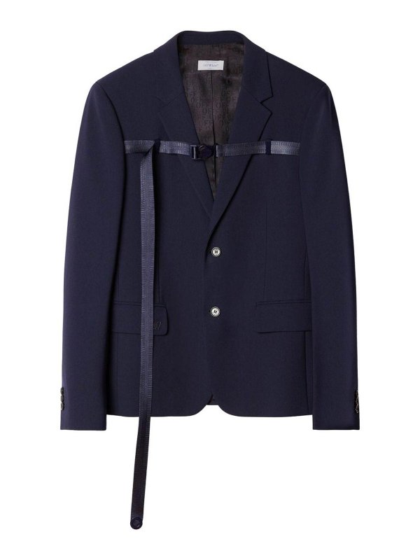 OFF-WHITE: blazers - Wool blend single-breated blazer
