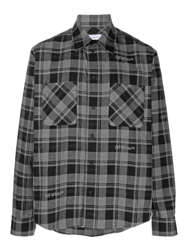 OFF-WHITE: Hemden - Hemd - Grau