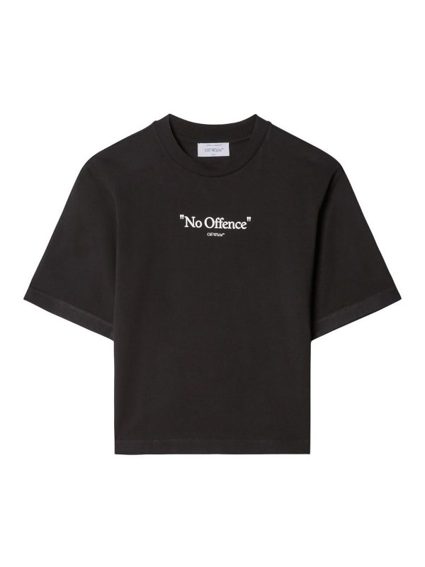 OFF-WHITE: t-shirts - Logo cotton t-shirt