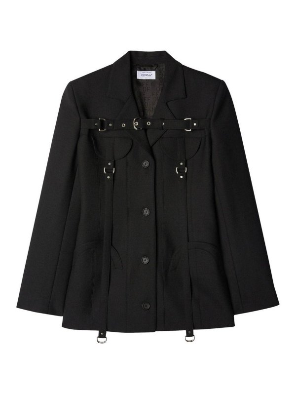 OFF-WHITE: casual jackets - Wool jacket