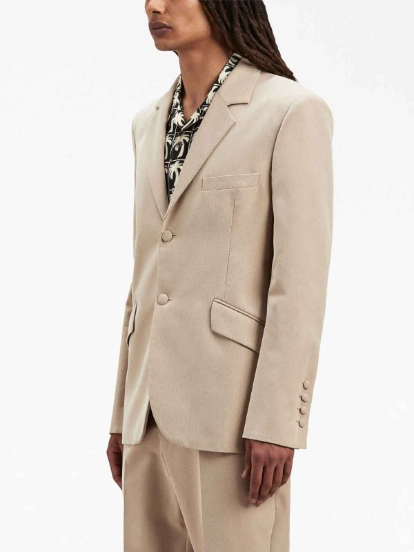 Palm Angels: Vestes de costume online - Blazer - Beige