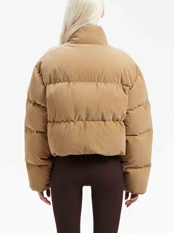 Corduroy crop down jacket shop online: Palm Angels
