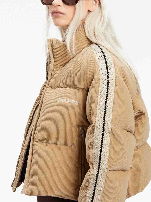 The Best Shops Palm Angels: Corduroy crop down jacket