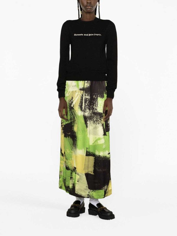 Sunset wool blend jumper shop online: Palm Angels