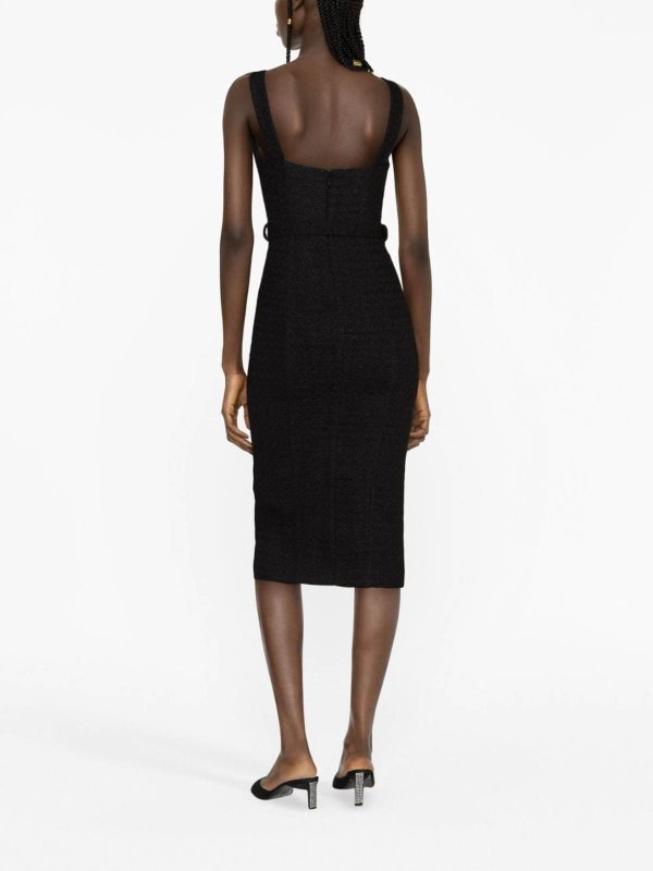 The Best Shops Self Portrait: Robe longueur genou - Robe Au Genou - Noir