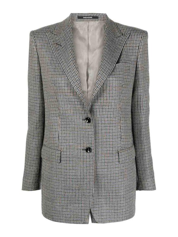 TAGLIATORE: casual jackets - Single-breasted virgin wool jacket