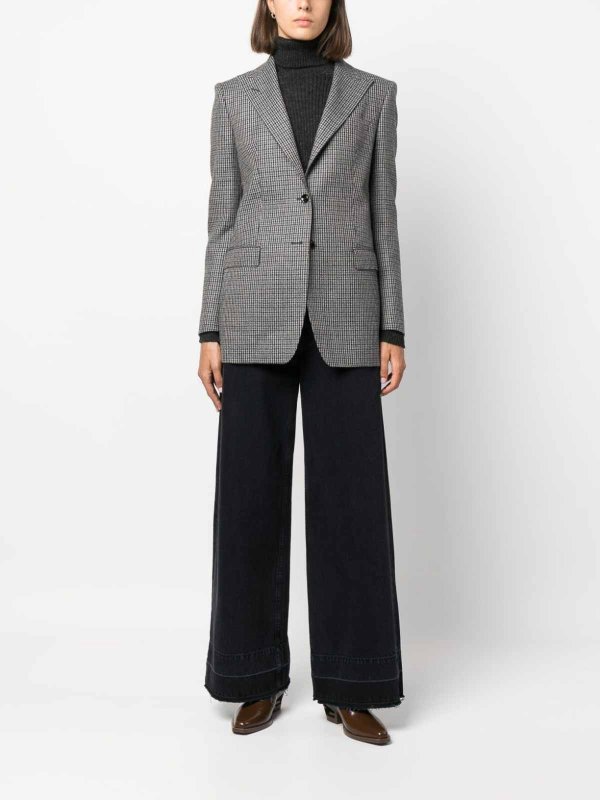 Single-breasted virgin wool jacket shop online: TAGLIATORE