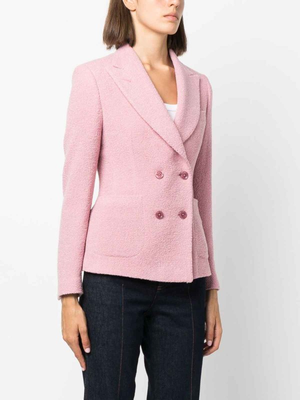 Double-breasted wool blend jacket shop online: TAGLIATORE