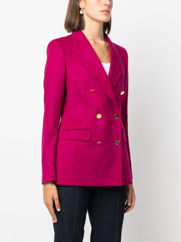 TAGLIATORE: casual jackets online - Double-breasted wool blend jacket