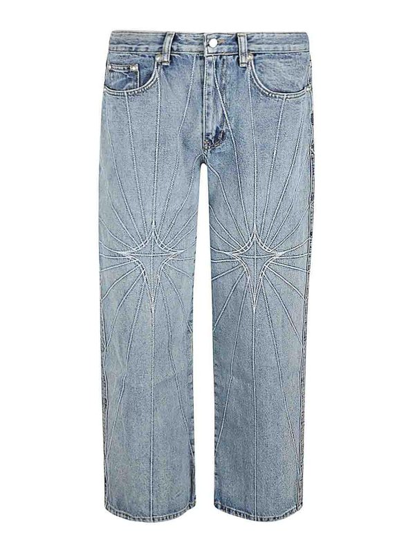 THUG CLUB: ブーツカットジーンズ - ブーツカットジーンズ - ブルー