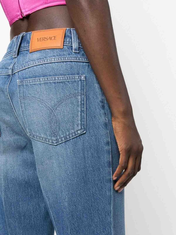 VERSACE: Bootcut online - Bootcut Jeans - Blau