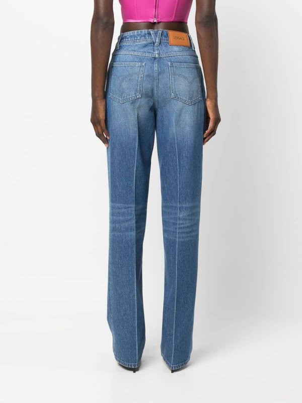 The Best Shops VERSACE: Bootcut Jeans - Blau