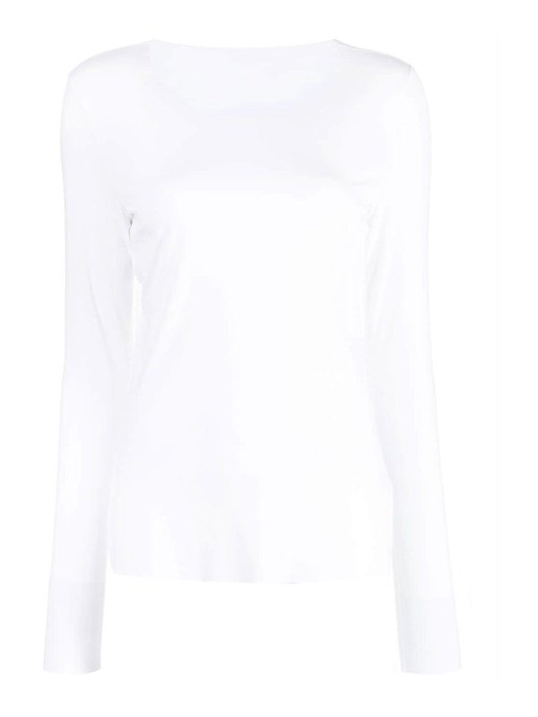 WOLFORD: crew necks - Aurora long sleeve pullover