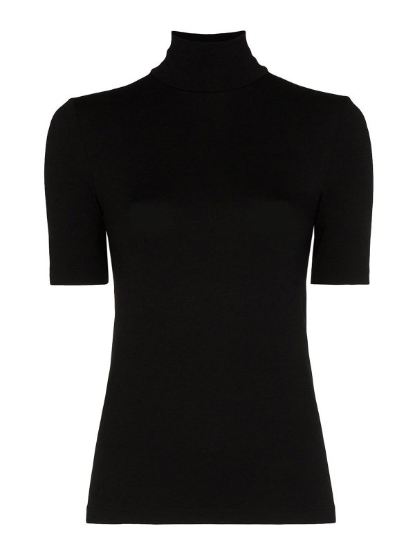 WOLFORD: t-shirts - Organic cotton turtleneck t-shirt
