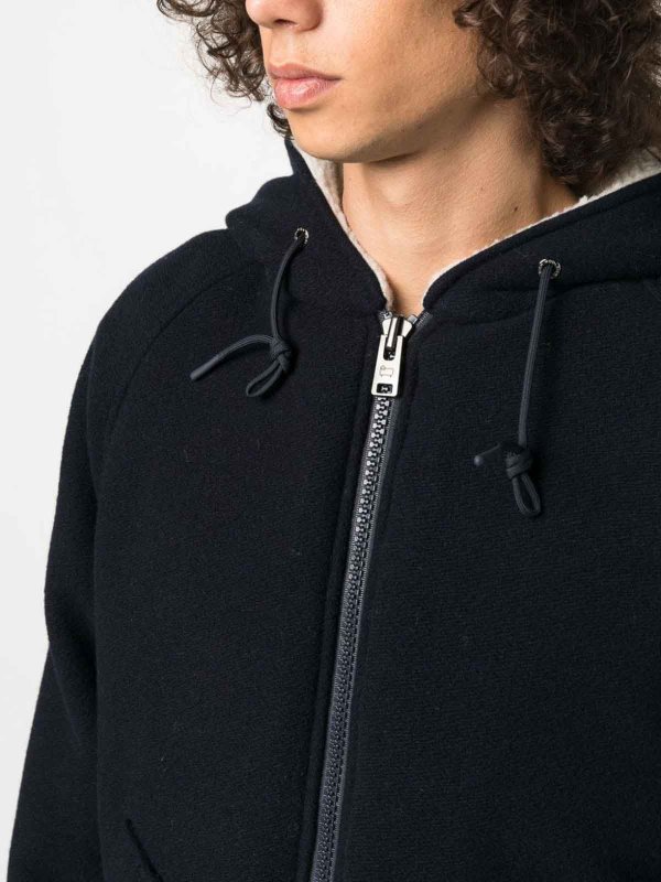 WOOLRICH: casual jackets online - Wool blend hooded jacket