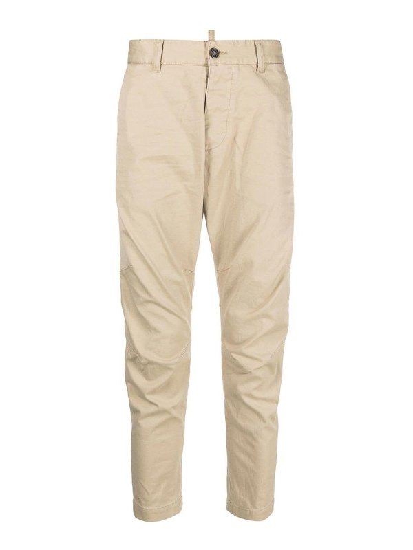 DSQUARED2: casual trousers - Cotton chino trousers