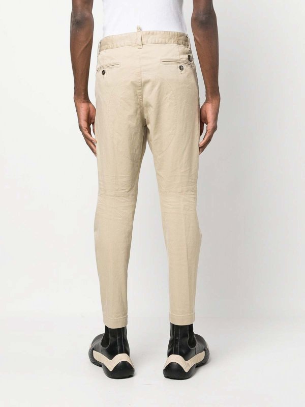 DSQUARED2: casual trousers online - Cotton chino trousers