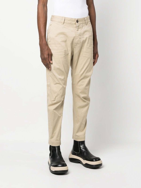 Cotton chino trousers shop online: DSQUARED2