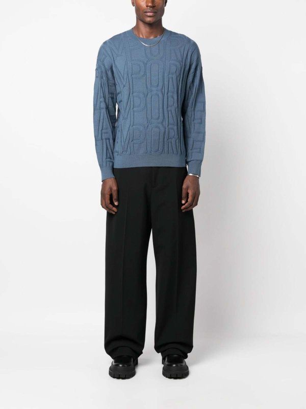 EMPORIO ARMANI buy online クルーネック - ブルー