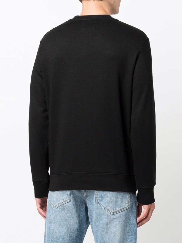 The Best Shops EMPORIO ARMANI: Sweatshirts & Sweaters - Logo cotton blend sweatshirt