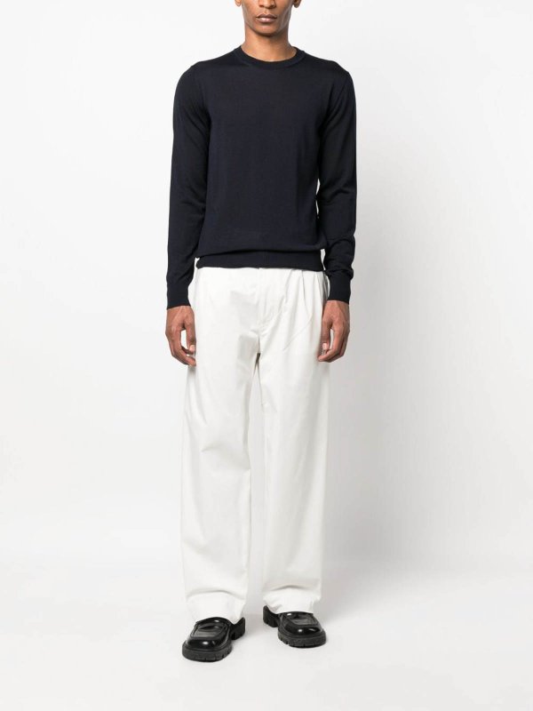 EMPORIO ARMANI: クルーネック online - クルーネック - ブルー
