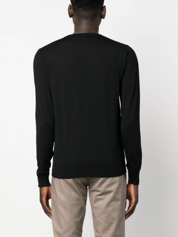 The Best Shops EMPORIO ARMANI: crew necks - Wool crewneck jumper