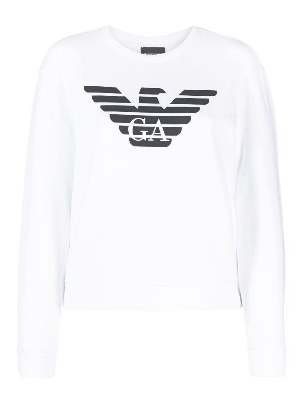 EMPORIO ARMANI: クルーネック - クルーネック - 白