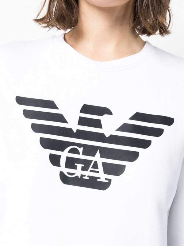 EMPORIO ARMANI: クルーネック online - クルーネック - 白