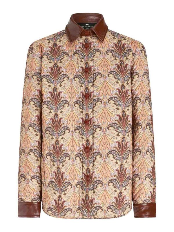 ETRO: giacche casual - Giacca camicia in lana e seta
