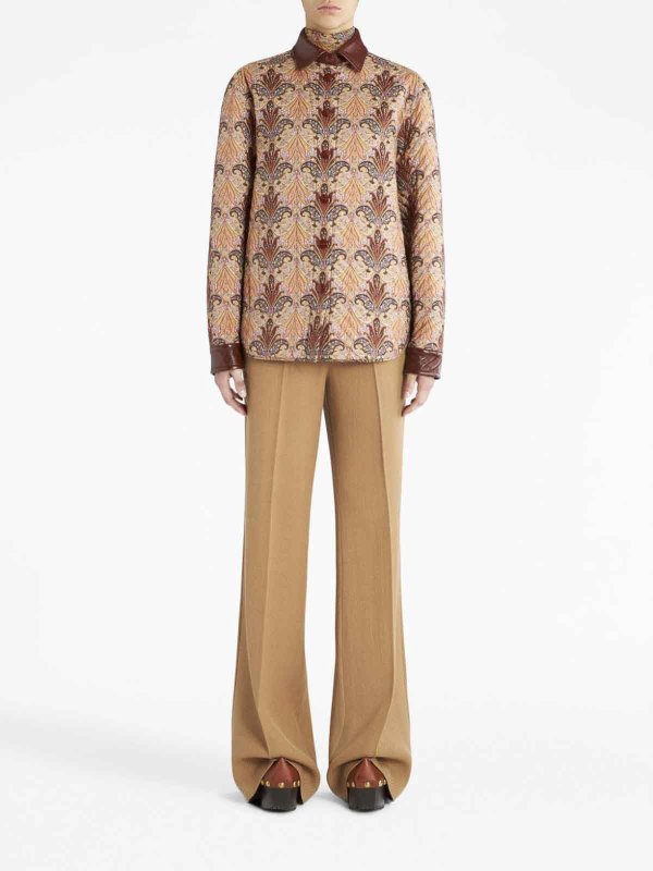 ETRO: giacche casual online - Giacca camicia in lana e seta