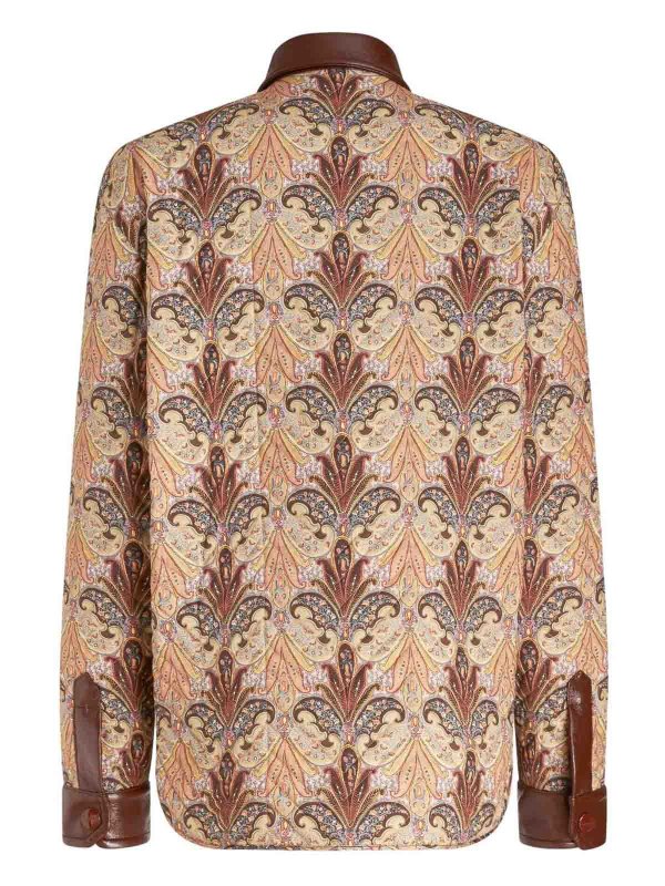 ETRO buy online Giacca camicia in lana e seta
